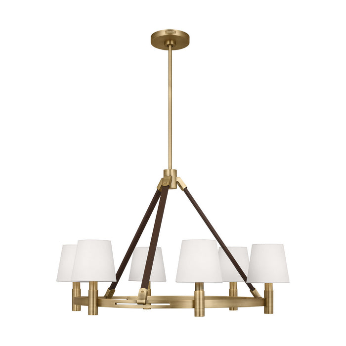 Visual Comfort Studio - LC1246TWB - Six Light Chandelier - Grayson - Time Worn Brass
