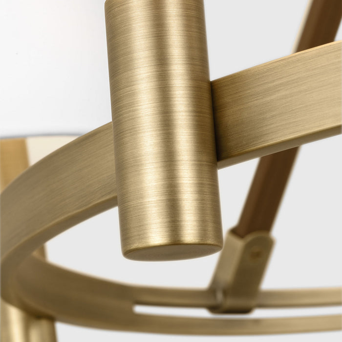 Visual Comfort Studio - LC1246TWB - Six Light Chandelier - Grayson - Time Worn Brass