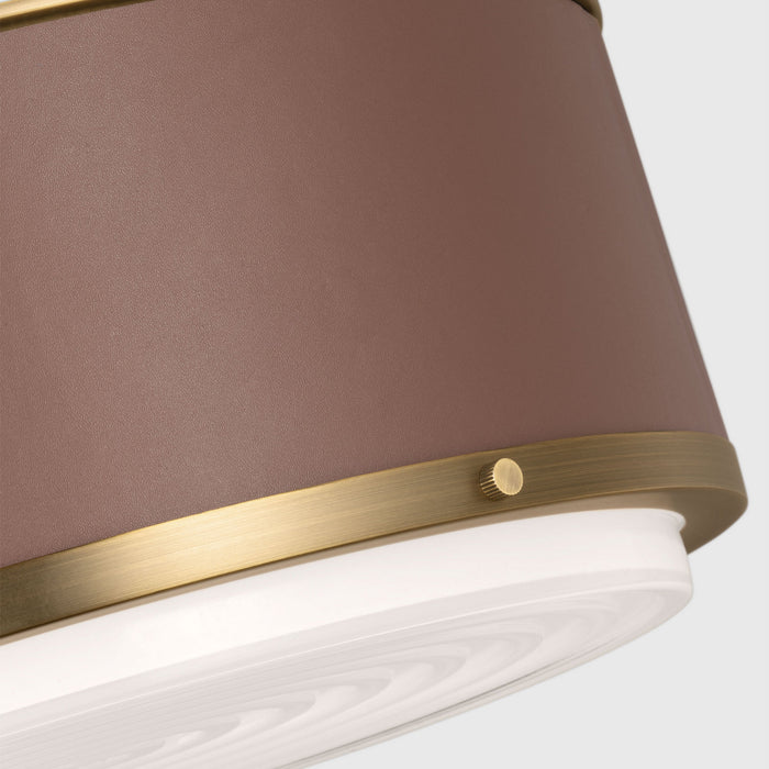 Visual Comfort Studio - LF1062TWB - Two Light Flush Mount - Marlowe - Time Worn Brass
