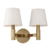 Visual Comfort Studio - LW1152TWB - Two Light Wall Sconce - Grayson - Time Worn Brass