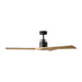 Visual Comfort Fan - 3ALMSM52MBKNH - 52"Ceiling Fan - Alma Smart 52 - Midnight Black