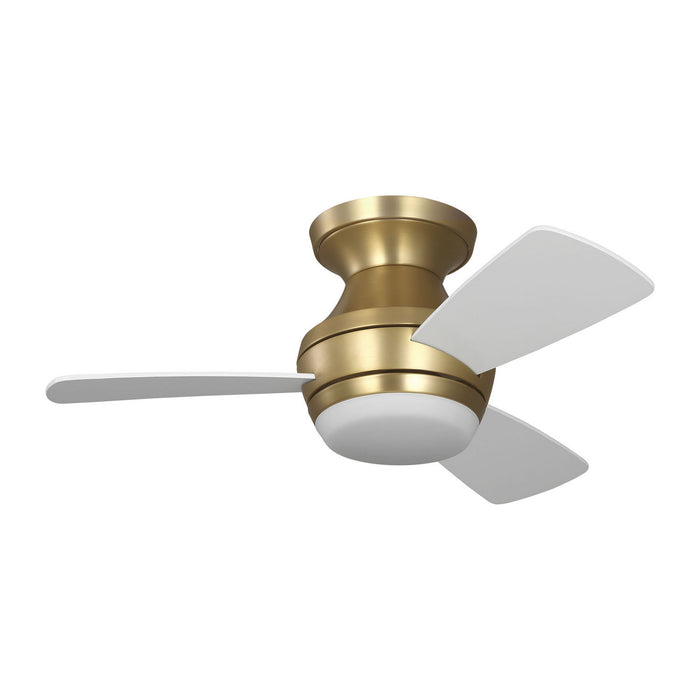 Visual Comfort Fan - 3IKHR32BBSD - 32"Ceiling Fan - Ikon 32 Hugger LED - Burnished Brass