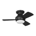 Visual Comfort Fan - 3IKHR32MBKD - 32"Ceiling Fan - Ikon 32 Hugger LED - Midnight Black