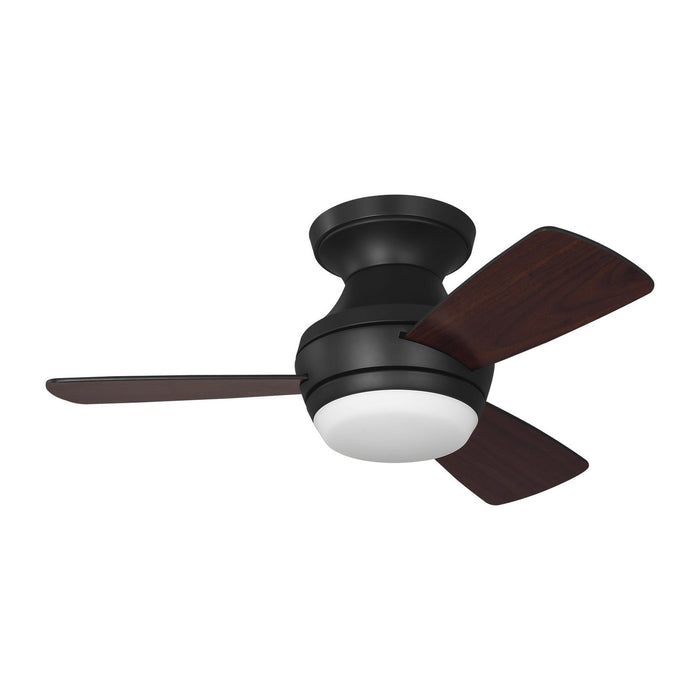 Visual Comfort Fan - 3IKHR32MBKD - 32"Ceiling Fan - Ikon 32 Hugger LED - Midnight Black