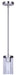 Canarm - IPL1234A01BN - One Light Pendant - Britton - Brushed Nickel