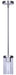 Canarm - IPL1234A01BN - One Light Pendant - Britton - Brushed Nickel
