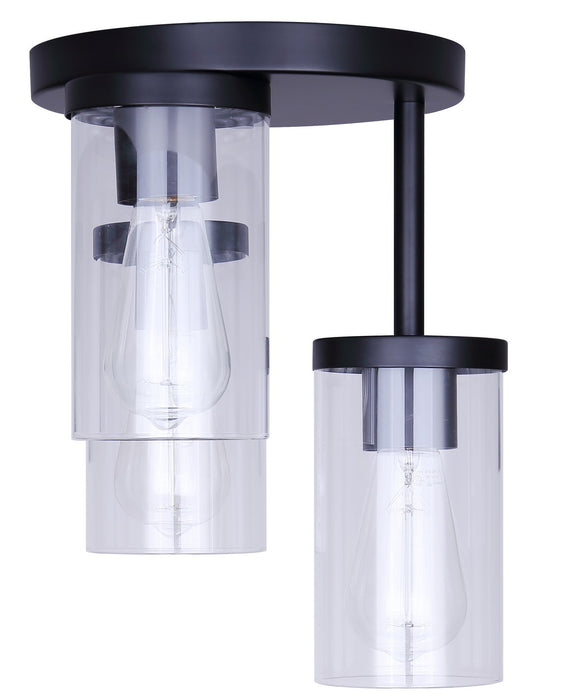 Canarm - ISF1234A03BK - Three Light Semi Flush Mount - Britton - Matte Black