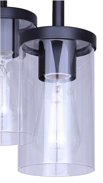 Canarm - ISF1234A03BK - Three Light Semi Flush Mount - Britton - Matte Black