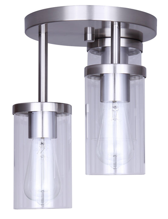 Canarm - ISF1234A03BN - Three Light Semi Flush Mount - Britton - Brushed Nickel