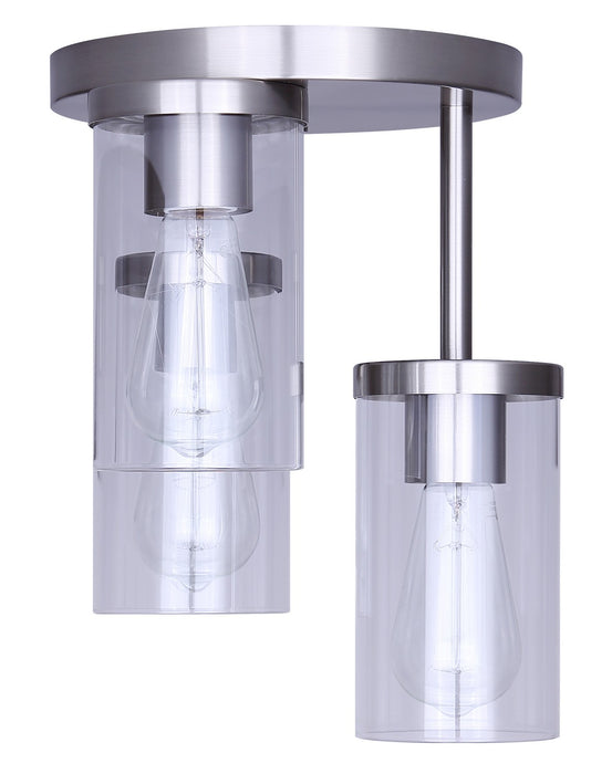 Canarm - ISF1234A03BN - Three Light Semi Flush Mount - Britton - Brushed Nickel