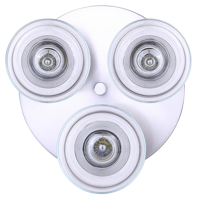 Canarm - ISF1234A03BN - Three Light Semi Flush Mount - Britton - Brushed Nickel