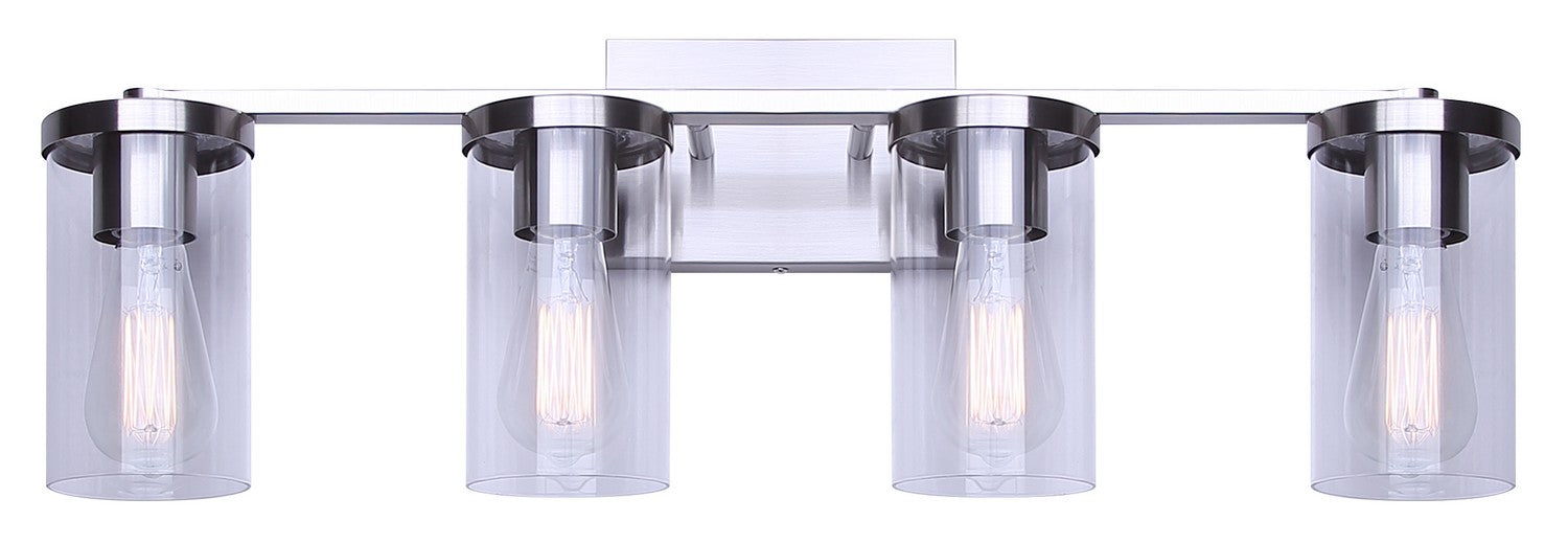 Canarm - IVL1234A04BN - Four Light Vanity - Britton - Brushed Nickel