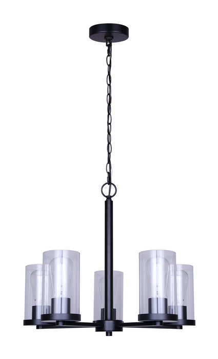 Canarm - ICH1234A05BK - Five Light Chandelier - Britton - Matte Black