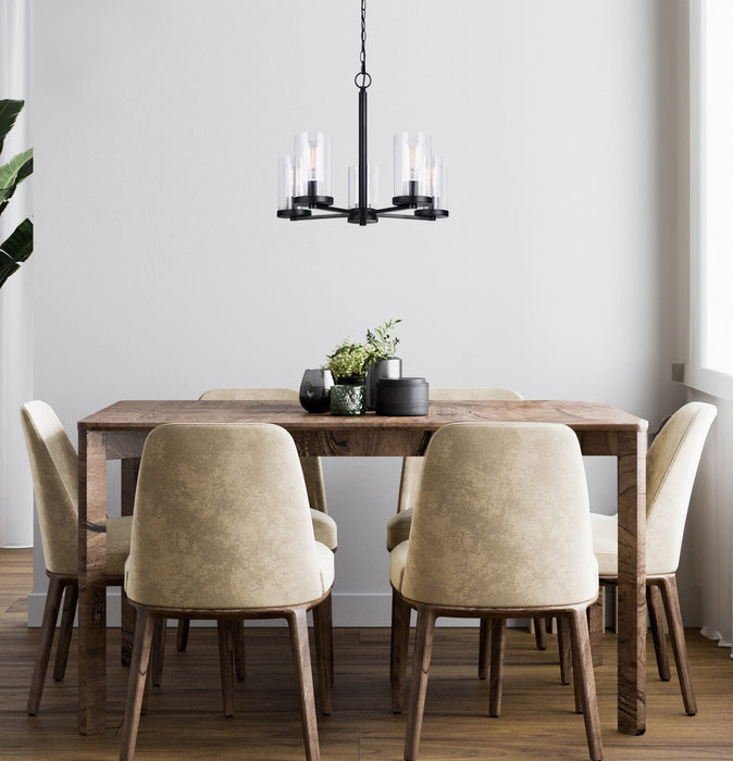 Canarm - ICH1234A05BK - Five Light Chandelier - Britton - Matte Black