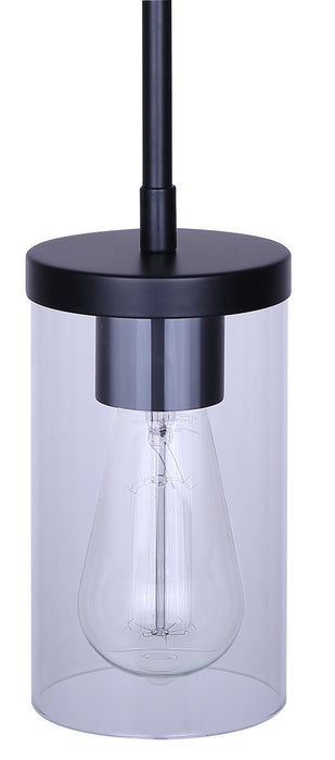 Canarm - IPL1234A01BK - One Light Pendant - Britton - Matte Black