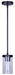 Canarm - IPL1234A01BK - One Light Pendant - Britton - Matte Black
