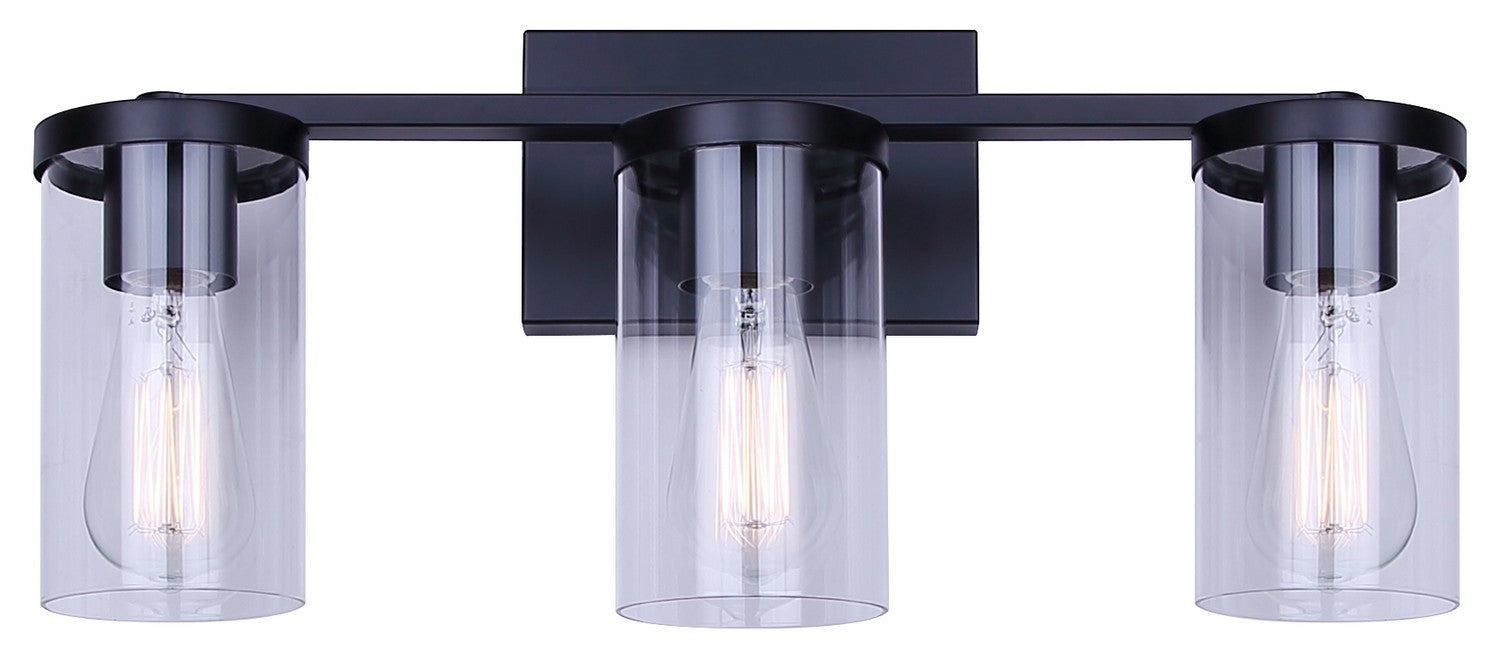 Canarm - IVL1234A03BK - Three Light Vanity - Britton - Matte Black