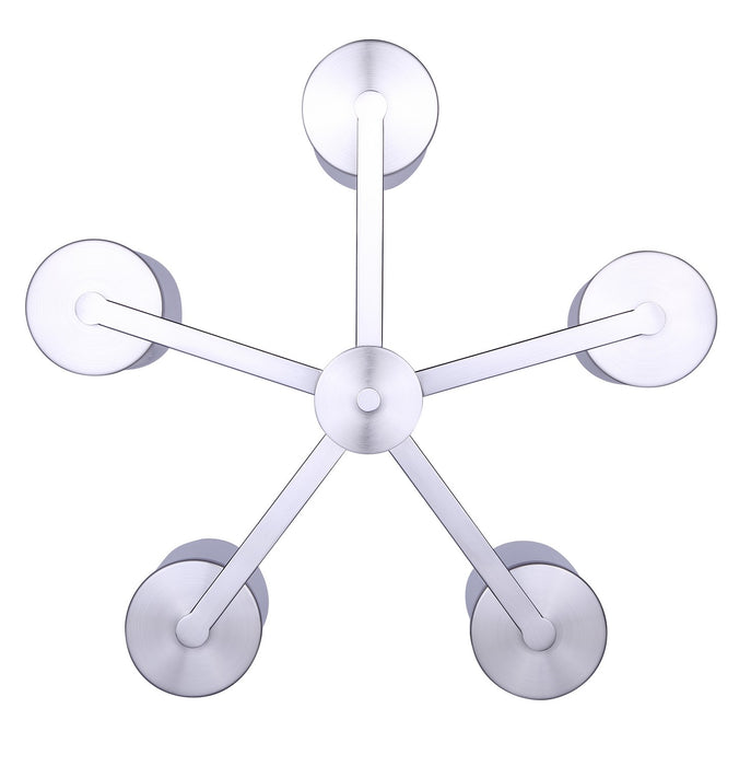 Canarm - ICH1234A05BN - Five Light Chandelier - Britton - Brushed Nickel