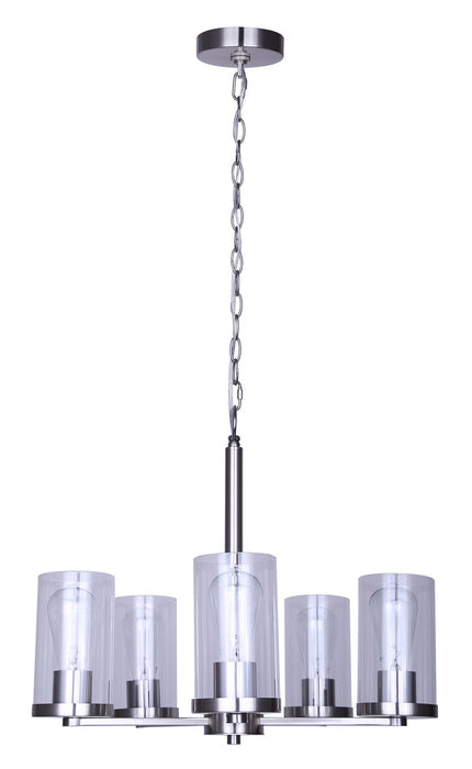 Canarm - ICH1234A05BN - Five Light Chandelier - Britton - Brushed Nickel