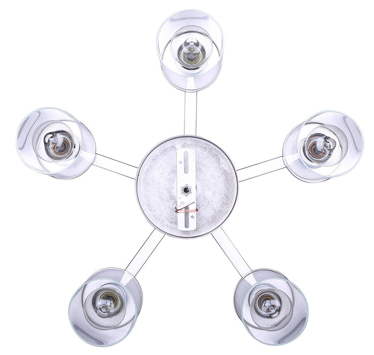 Canarm - ICH1234A05BN - Five Light Chandelier - Britton - Brushed Nickel