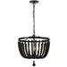 Dainolite Ltd - BGT-163P-MB - Three Light Pendant - Bridget - Matte Black