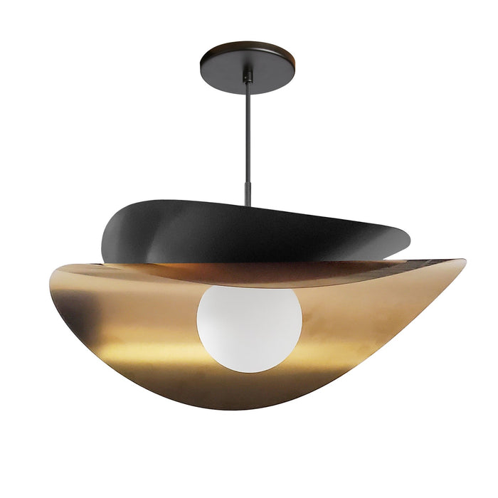Dainolite Ltd - PVN-2015LEDP-MB-AGB - One Light Pendant - Paven - Matte Black