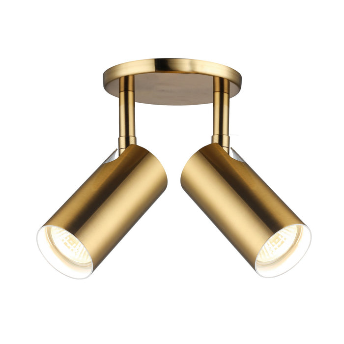 Dainolite Ltd - STY-72SPT-AGB - Two Light Spotlight - Stanly - Aged Brass