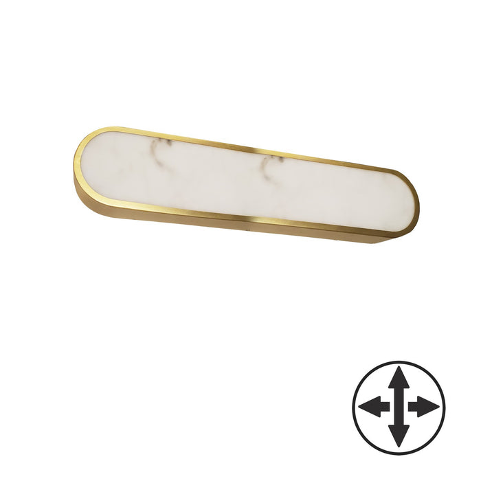 Dainolite Ltd - WSH-2230LEDW-AGB - One Light Wall Sconce - Walsh - Alabaster