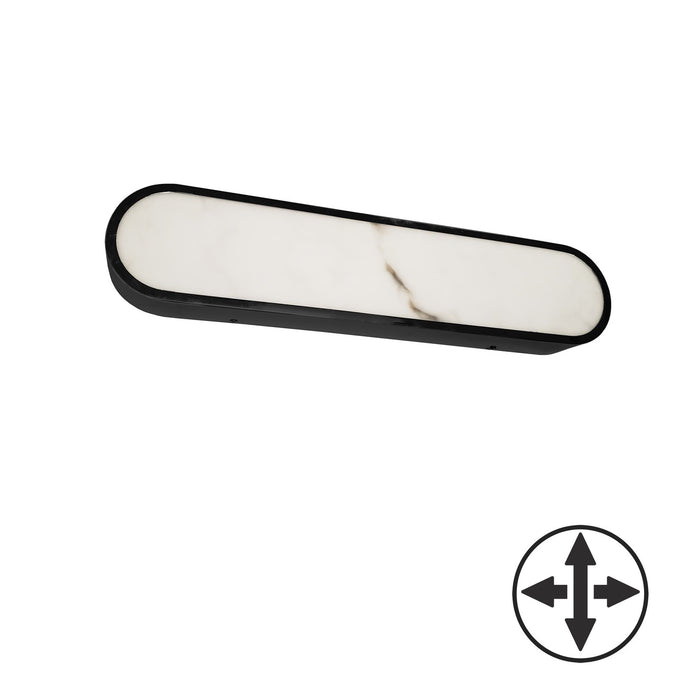 Dainolite Ltd - WSH-2230LEDW-MB - One Light Wall Sconce - Walsh - Alabaster