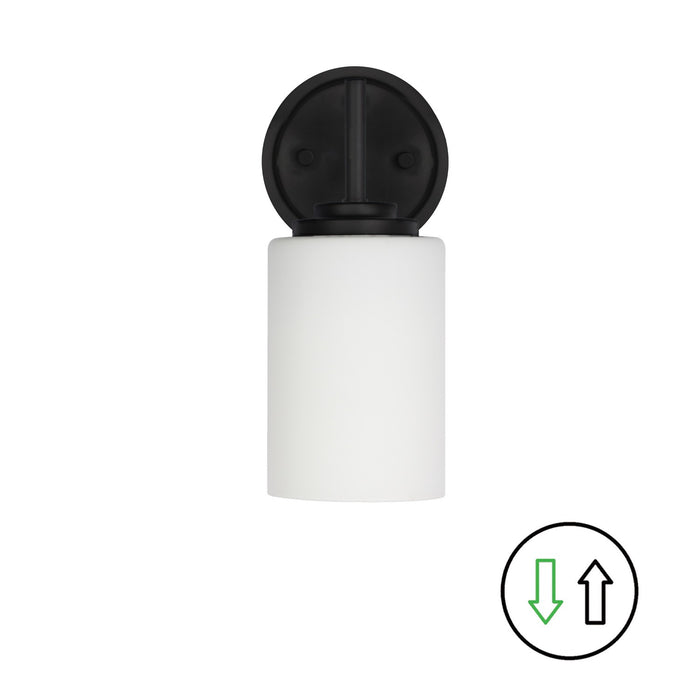 Dainolite Ltd - WYN-51W-MB - One Light Wall Sconce - Wynona - Opal White