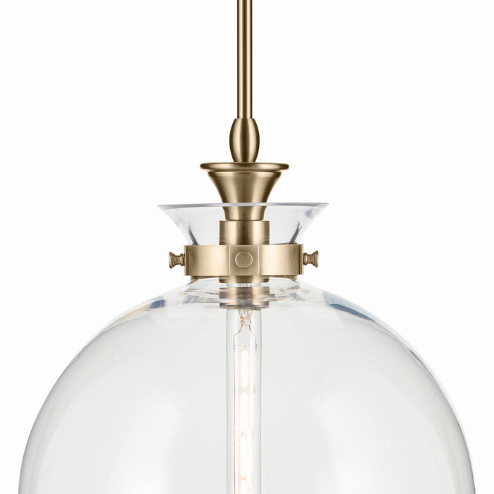 Kichler - 52779CPZCLR - One Light Pendant - Laria - Champagne Bronze