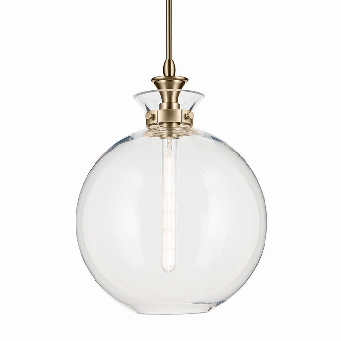Kichler - 52779CPZCLR - One Light Pendant - Laria - Champagne Bronze