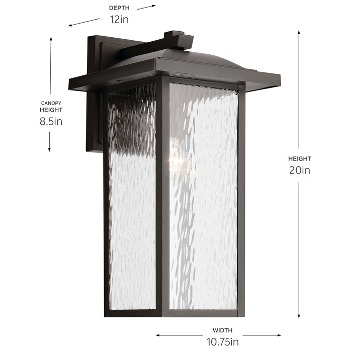 Kichler - 49928OZ - One Light Outdoor Wall Mount - Capanna - Olde Bronze