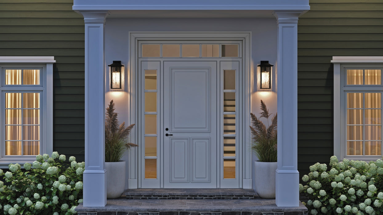 Kichler - 49928BKT - One Light Outdoor Wall Mount - Capanna - Textured Black