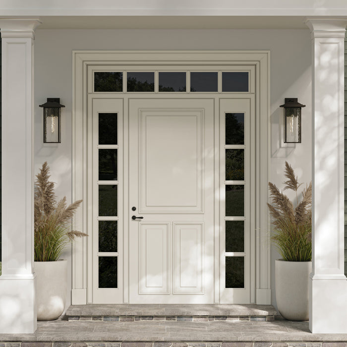 Kichler - 49928BKT - One Light Outdoor Wall Mount - Capanna - Textured Black