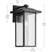 Kichler - 49928BKT - One Light Outdoor Wall Mount - Capanna - Textured Black