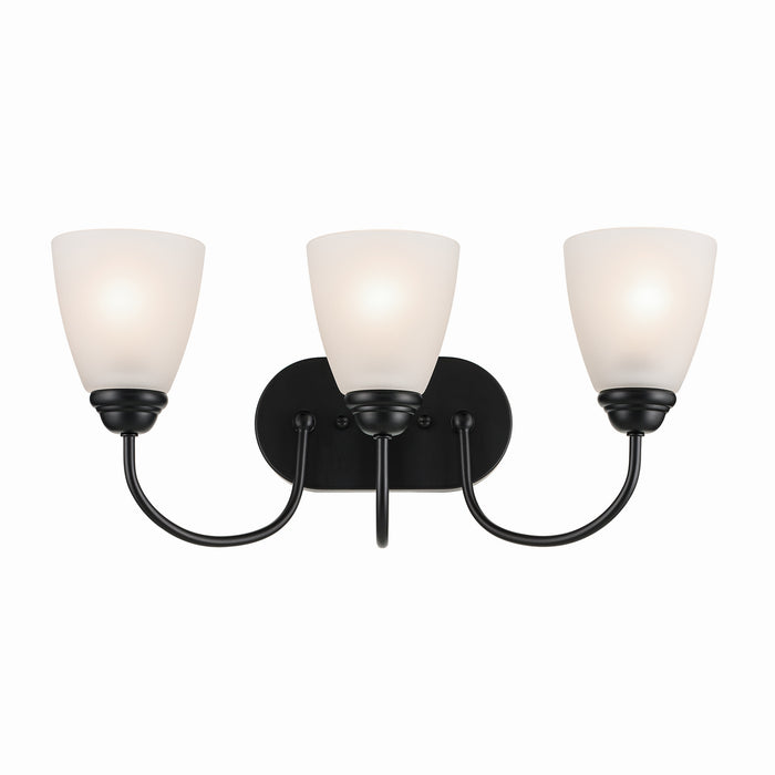 Kichler - 45639BK - Three Light Bath - Jolie - Black