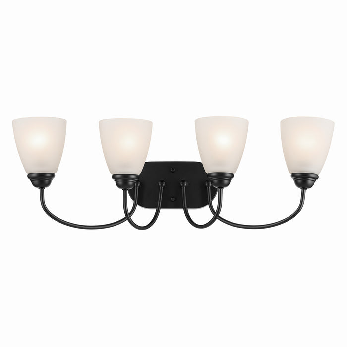 Kichler - 45640BK - Four Light Bath - Jolie - Black
