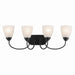 Kichler - 45640BK - Four Light Bath - Jolie - Black