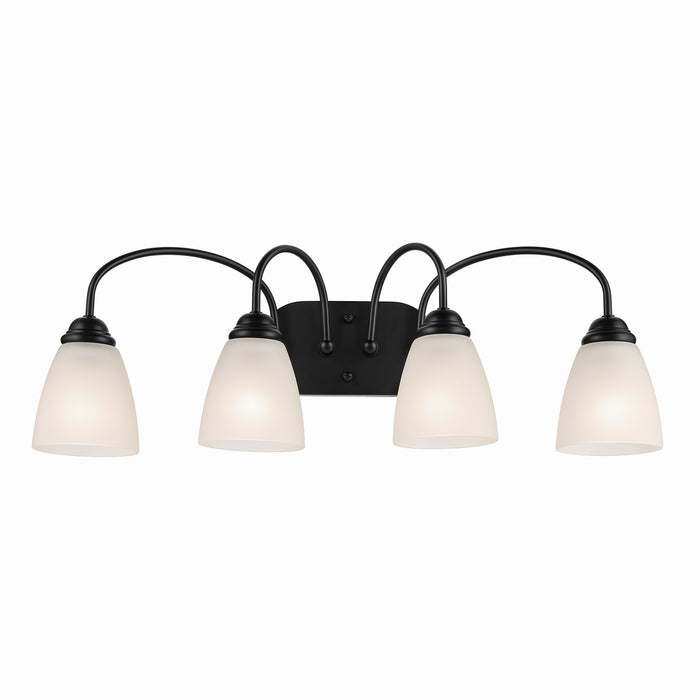 Kichler - 45640BK - Four Light Bath - Jolie - Black