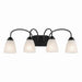 Kichler - 45640BK - Four Light Bath - Jolie - Black