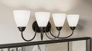 Kichler - 45640BK - Four Light Bath - Jolie - Black