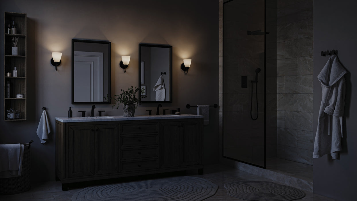 Kichler - 45637BK - One Light Wall Sconce - Jolie - Black