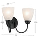Kichler - 45638BK - Two Light Bath - Jolie - Black