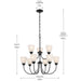 Kichler - 43639BK - Nine Light Chandelier - Jolie - Black