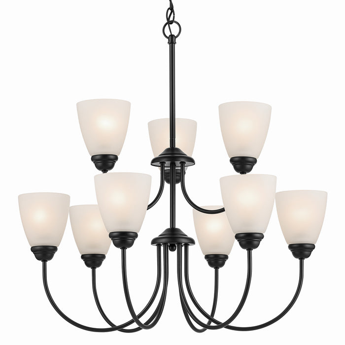 Kichler - 43639BK - Nine Light Chandelier - Jolie - Black