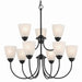 Kichler - 43639BK - Nine Light Chandelier - Jolie - Black