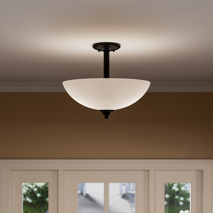 Kichler - 43641BK - Two Light Pendant/Semi Flush - Jolie - Black