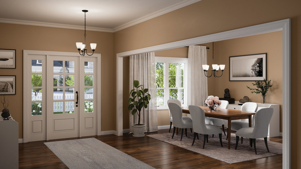 Kichler - 43638BK - Five Light Chandelier - Jolie - Black