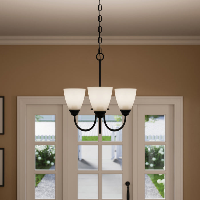 Kichler - 43637BK - Three Light Mini Chandelier - Jolie - Black